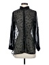 Collective Concepts 100% Polyester Polka Dots Black Long Sleeve Blouse Size XS - photo 1