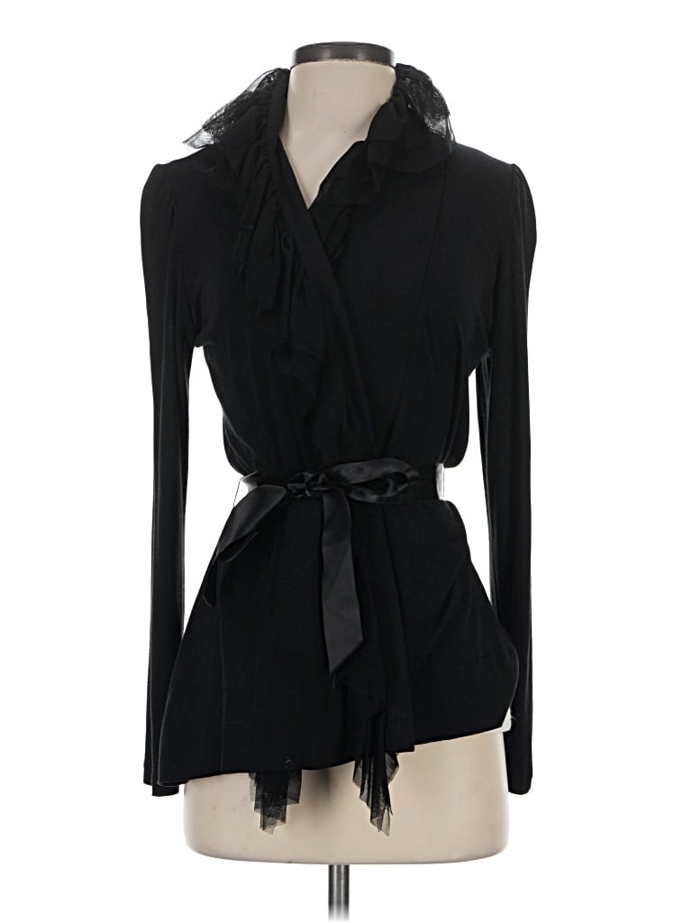 Pre-owned Miguelina Cardigan Sweater In Black