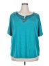 New Directions Teal Short Sleeve Top Size 2X - photo 1