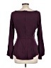 Venus Burgundy Long Sleeve Blouse Size L - photo 2