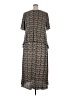 Connected Apparel 100% Polyester Print Gray Casual Dress Size 18 - photo 2