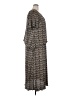 Connected Apparel 100% Polyester Print Gray Casual Dress Size 18 - photo 4