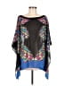 Nicole by Nicole Miller 100% Polyester Black 3/4 Sleeve Blouse Size L - photo 1