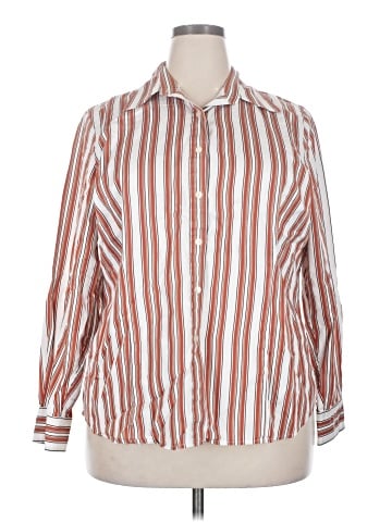 Jones New York Signature Long Sleeve Button-Down Shirt (view 1)