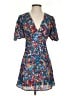 STAUD Print Blue Casual Dress Size 2 - photo 1
