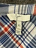 Joie Plaid Blue 3/4 Sleeve Button-Down Shirt Size XS - photo 7