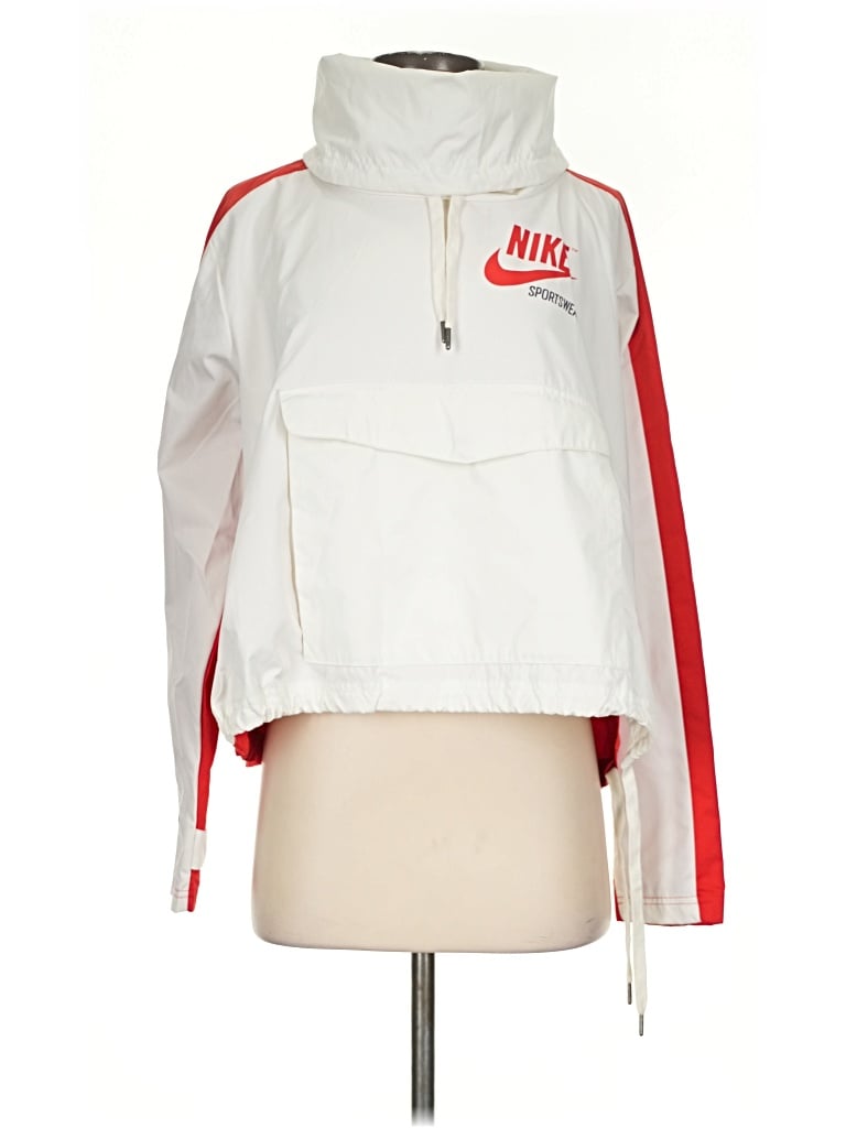 Pre-owned Nike Windbreaker Jacket In White