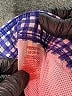 Merona 100% Polyester Checkered-gingham Blue Board Shorts Size L - photo 3