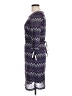 Studio One 100% Polyester Chevron-herringbone Purple Casual Dress Size 12 - photo 5
