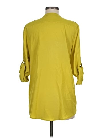Calvin Klein 3/4 Sleeve Button-Down Shirt (view 2)