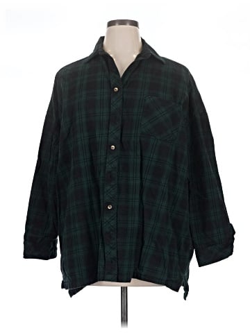 Superdown Long Sleeve Button-Down Shirt (view 1)