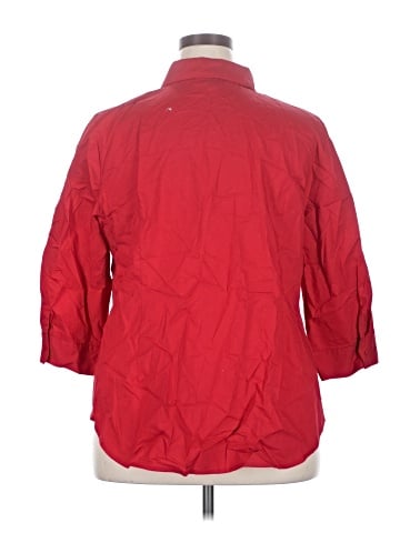 Worthington 3/4 Sleeve Button-Down Shirt (view 2)