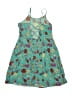 Kidpik 100% Rayon Tropical Teal Blue Dress Size 12 - photo 2