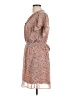DR2 100% Polyester Paisley Tan Casual Dress Size L - photo 5