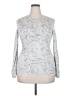 J. McLaughlin Paisley Silver Pullover Sweater Size L - photo 1