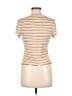 True Craft Stripes Tan Short Sleeve T-Shirt Size L - photo 2