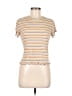 True Craft Stripes Tan Short Sleeve T-Shirt Size L - photo 1