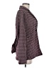 Haute Monde Houndstooth Burgundy Blazer Size M - photo 4