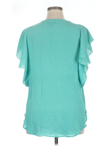 a.n.a. A New Approach Short Sleeve Blouse (view 2)