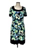 Cato Graphic Blue Casual Dress Size L - photo 1