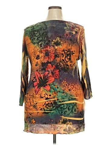 NY Collection 3/4 Sleeve Blouse (view 2)