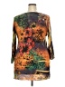 NY Collection 100% Polyester Orange 3/4 Sleeve Blouse Size 2X - photo 2