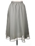 Roaman's 100% Polyester Solid Gray Formal Skirt Size 16 - photo 1