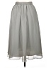 Roaman's 100% Polyester Solid Gray Formal Skirt Size 16 - photo 2