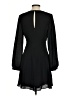 Express 100% Polyester Solid Black Cocktail Dress Size XS - photo 2