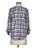 Joie Plaid Blue 3/4 Sleeve Button-Down Shirt Size XS - photo 1