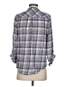 Joie Plaid Blue 3/4 Sleeve Button-Down Shirt Size XS - photo 2