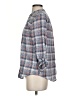 Joie Plaid Blue 3/4 Sleeve Button-Down Shirt Size XS - photo 5