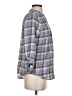 Joie Plaid Blue 3/4 Sleeve Button-Down Shirt Size XS - photo 4