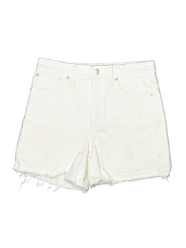 Madewell High-Rise Denim Shorts in Tile White (view 1)