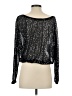 Lulus Silver Long Sleeve Blouse Size S - photo 2