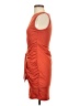 Lillusory Solid Orange Cocktail Dress Size S - photo 5