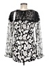 August Silk Black Long Sleeve Blouse Size M - photo 2