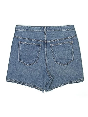 Madewell Plus Relaxed Mid-Length Denim Shorts in Kimbrough Wash: Side-Slit Edition (view 2)