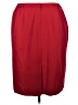Le Suit 100% Polyester Solid Red Formal Skirt Size 20 - photo 2