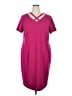 Connected Apparel Burgundy Casual Dress Size 20 - photo 1