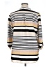 Milano 100% Polyester Stripes Ivory 3/4 Sleeve Blouse Size XL - photo 2