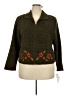 Koret 100% Acrylic Brown Cardigan Size 2X Petite - photo 1