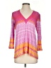 Hale Bob Pink 3/4 Sleeve Blouse Size S - photo 1