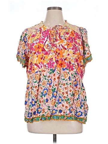Umgee Short Sleeve Blouse (view 1)