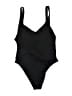 Vitamin A Graphic Black One Piece Swimsuit Size 12 - photo 2