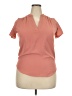 Entro Pink Short Sleeve Blouse Size XXL (estimated) - photo 1