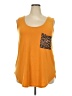 Zenana Orange Sleeveless T-Shirt Size 2X - photo 1