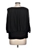Cato 100% Polyester Black 3/4 Sleeve Blouse Size L - photo 2