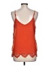 Blue Rain 100% Polyester Orange Sleeveless Top Size L - photo 2
