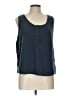 Splendid 100% Cotton Blue Sleeveless Blouse Size L - photo 1